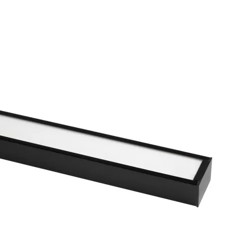 Светильник светодиодный PSO-01 24Вт 4000К IP40 1200х50мм BLACK ДПО/ДСО для реечных потолков IP40 (универсальный монтаж: накладной/подвесной) Pro JazzWay 5058712 фото 2