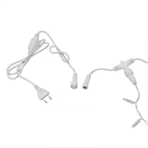 Гирлянда светодиодная "Светодиодный Дождь" 2х3м 448LED тепл. бел. 27Вт 230В IP65 постоян. свечение провод прозр. Neon-Night 235-156-6 фото 8