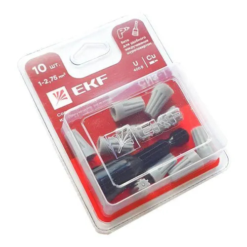 Соединитель проводов СИЗ-1 1-2.75кв.мм (блист.10шт) EKF plc-cc-3-b фото 2