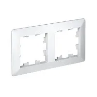 Рамка 2-м AtlasDesign Air бел./дым. бел. SE ATN220102