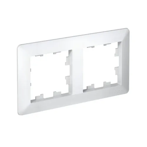 Рамка 2-м AtlasDesign Air бел./дым. бел. SE ATN220102