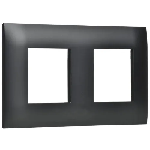 Рамка 2-м SKANDY SK-F02Bl черн. IEK SK-M22-K02 фото 3
