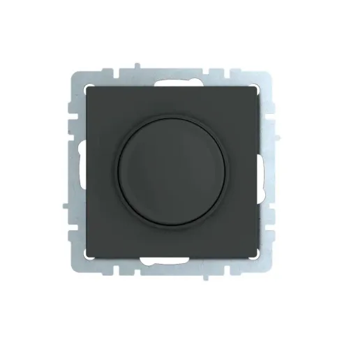 Светорегулятор СП BRITE пов-наж. 600Вт СС10-1-0-БрГ механизм графит IEK BR-D20-0600-K53 фото 2