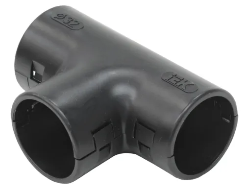 Тройник открывающийся TI32G черн. (уп.5шт) IEK CTA10D-TIG32-K02-005