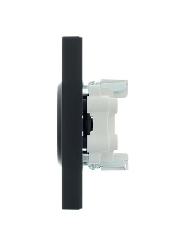 Розетка 2-м СП VESNA без заземл. ПБТ черн. бархат LEZARD 742-4200-128B фото 2