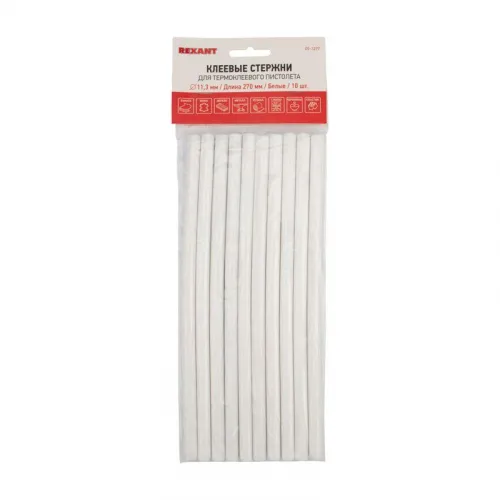 Стержень клеевой d11мм L270мм бел. (уп.10шт) Rexant 09-1277 фото 3
