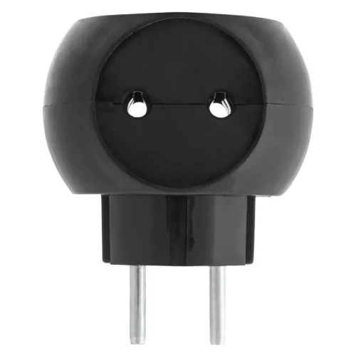 Разветвитель 3-м 6А IP20 Шар 220В черн. Rexant 11-1063-1 фото 2