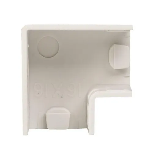 Поворот на 90град. 16х16 бел. Plast PROxima (уп.4шт) EKF abw-16-16x4 фото 2