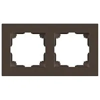 Рамка 2-м СП Accent 6-502-08 бронза Intro Б0063777