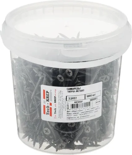 Саморез ШСГМ 3.5х32 (уп.1000шт) Tech-Krep/Zitar 100091