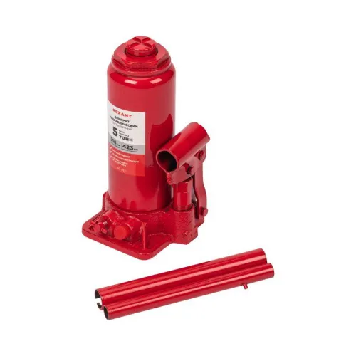 Домкрат гидравлический бутылочный 5т в пластиковом кейсе Rexant 80-0611 фото 3