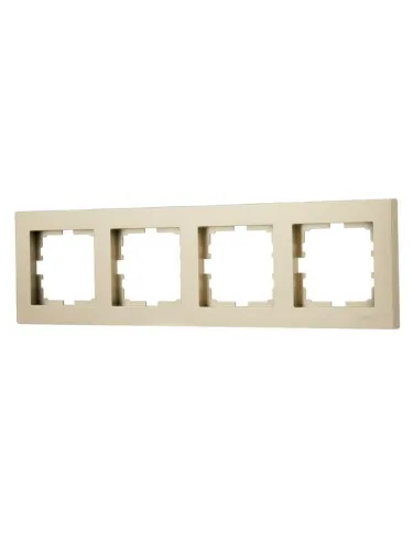 Рамка 4-м VESNA горизонт. без вставки зол. LEZARD 742-3600-149 фото 5