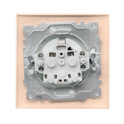 Розетка 1-м СП Валенсия 16А IP20 с заземл. защ. шторки крем. PROxima EKF EWR16-028-20 фото 5
