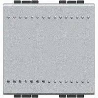 Выключатель 1-кл. 2мод. СП LivingLight 16А IP20 винтов. клеммы алюм. Leg BTC NT4001M2N