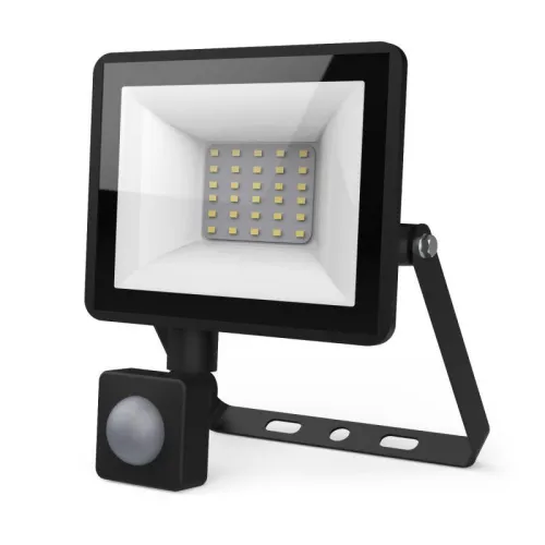 Прожектор светодиодный Elementary 30Вт 6500К IP65 2850лм 175-265В ДО с датчиком движения черн. GAUSS 628511330 фото 4