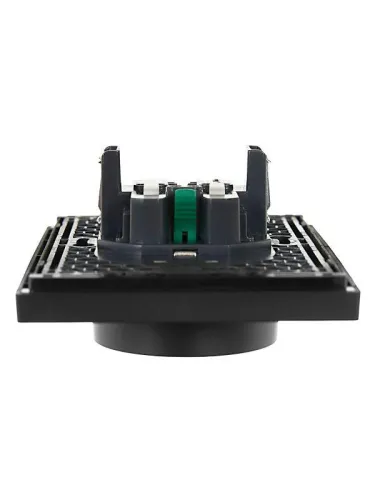 Розетка 2-м СП FORTE&PIANO FP124 16А с заземл. без защ. шторок безвинт. крепл. черн. IEK FP-R21-16-1-K02 фото 5