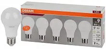 Лампа светодиодная LED Value LVCLA75 10SW/830 грушевидная матовая E27 230В 2х5 RU (уп.5шт) OSRAM 4058075577718