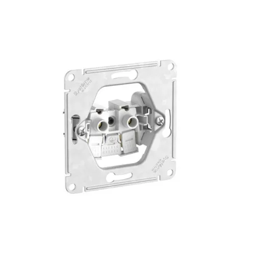 Розетка AtlasDesign 16А без заземл. быстрозажим. клем. в сборе карбон SE ATN001040S фото 3