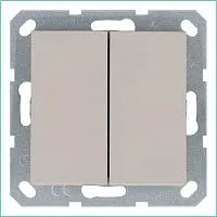 Переключатель проходной 2-кл. 10А IP20 механизм тауп Jasmart G3022T