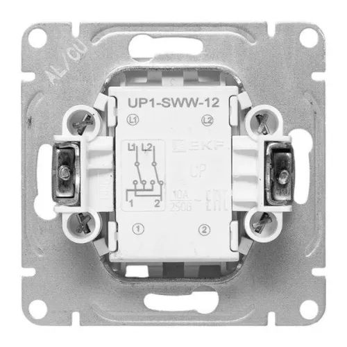 Выключатель перекрестный 1-кл. СП Эпика механизм бел. EKF UP1-SWW-12 фото 6