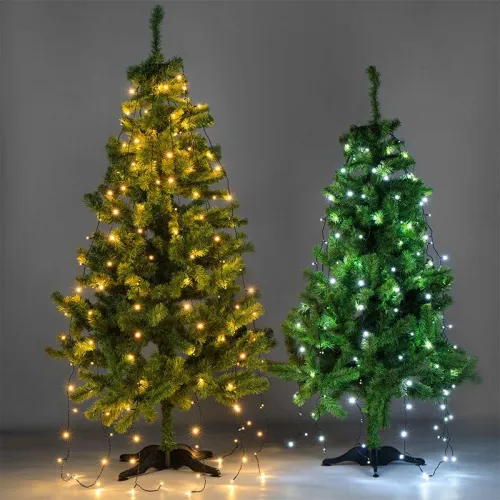 Гирлянда светодиодная елочная с кольцом 7 нитей х1.5м 105LED бел. 5.5Вт 230В IP20 не соединяемая Neon-Night 235-075 фото 4