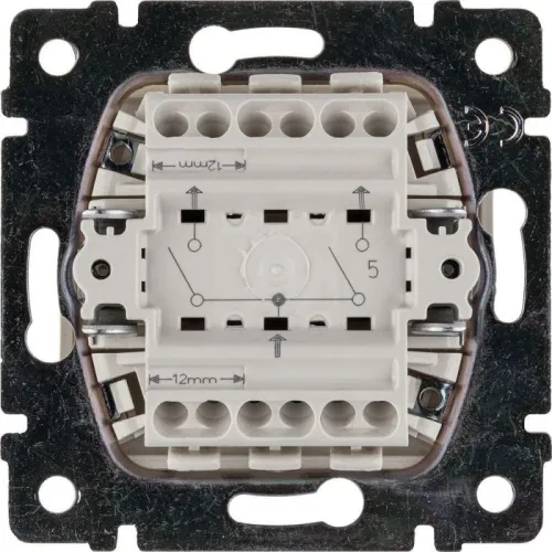 Выключатель 2-кл. СП Valena 10А IP31 250В механизм сл. кость IEK 774305 фото 3