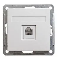 Розетка телефонная СП W59 RJ11 1А 160В механизм бел. SE RSI-152T-1-86