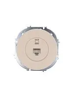 Розетка компьютерная СП OSEN RJ45 кат.6 механизм сл. кость LEZARD 743-9088-140