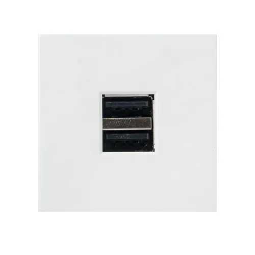 Розетка USB сила тока 2.1А (2 гнезда) без индикатора EKF E2MR2-20USB-10 фото 2
