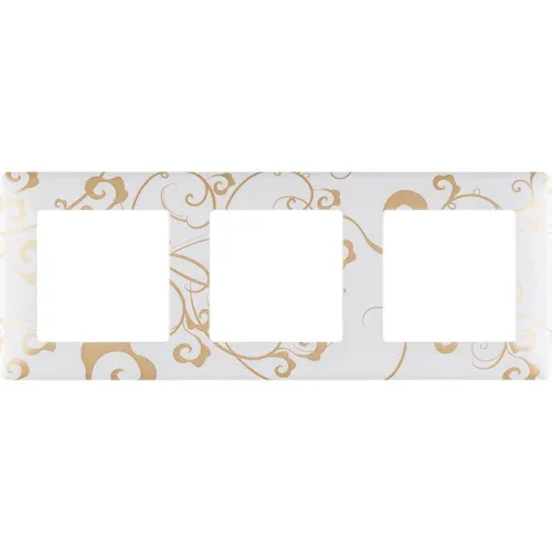 Рамка 3-м Valena Life универсальная ампир бел. Leg 754103