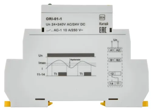 Реле тока ORI 0.1-1А 24-240В AC/24В DC IEK ORI-01-1 фото 2