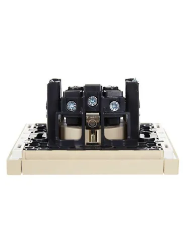 Розетка СП FORTE&PIANO FP416 16А с заземл. без защ. шторок винт. крепл. ваниль IEK FP-R11-16-K10 фото 4