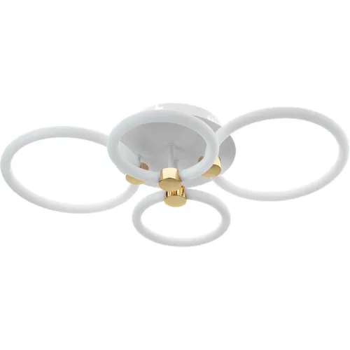 Люстра светодиодная OTTIMO Алиса 100Вт 2700К+6400К/4200К/6400К+2700К 615х415х130мм 45кв.м ДУ диммир. бел./зел. Ritter 51612 9 фото 4