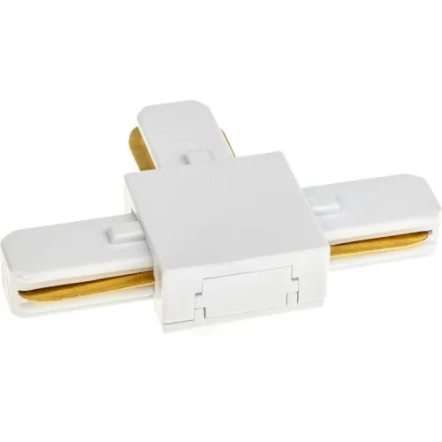 Коннектор трековый для соединения шинопровода Т-образн. жесткий ARTLINE пластик/медь бел. Ritter 59747 0 фото 2