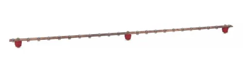 Шина заземления медная с изоляторами CGB-IN-22-1m вертик. 22 точки подключения длина 1м Cabeus 11135c