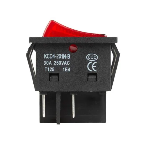 Выключатель клавишный 250В 30А (4с) ON-OFF красн. с подсветкой REXANT 36-2346 фото 7