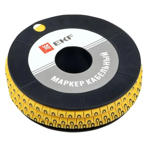 Маркер каб. 4.0кв.мм "0" (ЕС-2) (уп.500шт) EKF plc-KM-4-0 фото 2