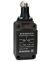 Выключатель путевой ВП 36-2502П-66 У2 1НО+1НЗ 3А IP66 толкатель с роликом инерционный 30х60мм без сальника Электротехник ET010884