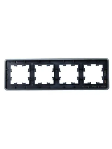 Рамка 4-м BRITE РУ-4-2-Бр стекло графит RE IEK BR-M42-G-41-K53 фото 4