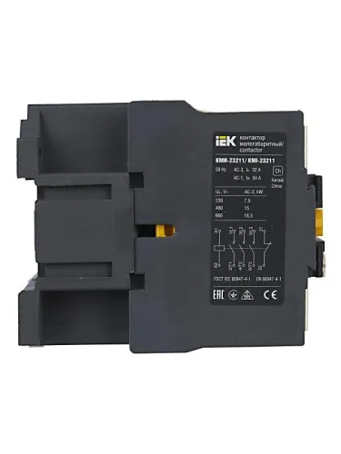Контактор КМИ-23211 32А 230В/АС3 1НЗ KARAT IEK KKM21-032-230-01 фото 5