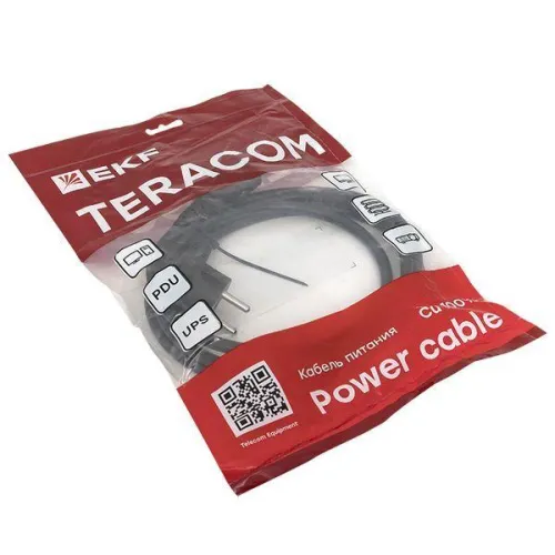 Кабель питания TERACOM для PDU C13 - CEE 7/7 (Schuko) сеч. 3х1.5кв.мм 250В 10А 2.0м EKF TRC-PCA-C13-SH-2M фото 4