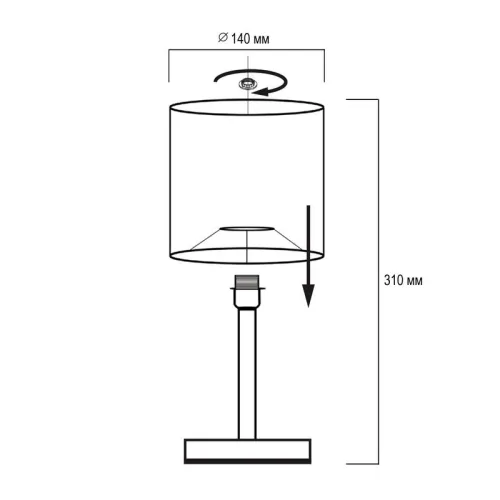 Светильник настольный JH1-01-iv 1х60Вт E27 (основа: натуральное дерево) IP20 JazzWay 5058231 фото 7