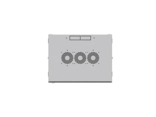 Шкаф настенный 19дюйм TERACOM PRO 6U 600х450мм дверь стеклянная с замком-ручкой сер. EKF TRP-WLL-0664-40G фото 3