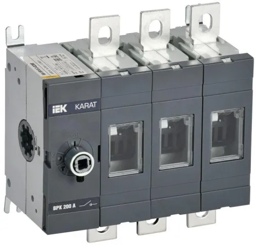 Выключатель-разъединитель ВРК 3п 200А без рукоятки KARAT IEK KA-VR10-3-0200