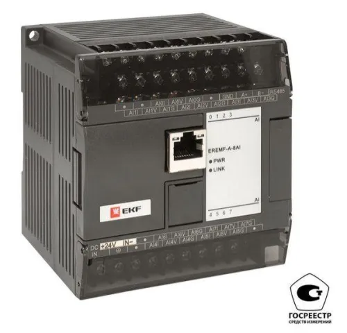 Модуль аналогового ввода EREMF 8 PRO-Logic (с поверкой) EKF EREMF-A-8AI-V
