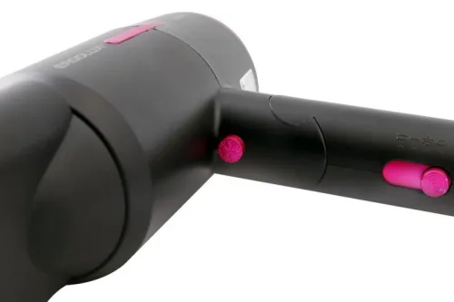 Фен со складной ручкой ELX-HD13-C02 PRO 1600Вт 220-240В черн./роз. Ergolux 15209 фото 5