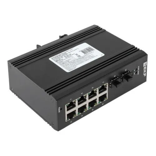 Коммутатор управляемый промышленный уровня L2 TSX-ML2-2GX/SFP-8GT 2 порта 1000Base-X SFP 8 портов 10/100/1000Base-T(X) RJ45 монтаж на DIN-рейку TSX EKF TSX-ML2-2GX/SFP-8GT фото 10