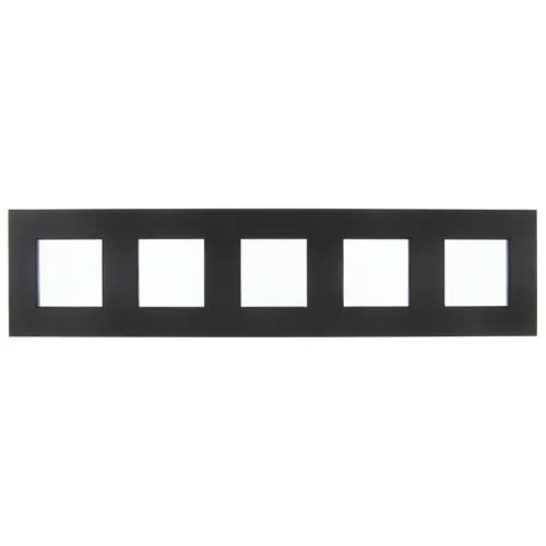 Рамка 5-м SKANDY SK-F35Bl металл черн. IEK SK-M52-M-K02 фото 2