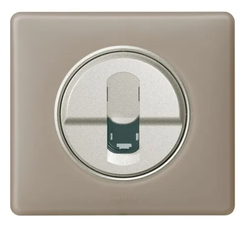 Панель лицевая Celiane для розетки компьютерной RJ45 титан Leg 068551 фото 3