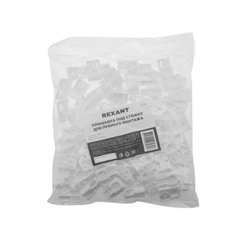 Площадка под стяжку для прямого монтажа бел. (уп.100шт) REXANT 07-2107 фото 6